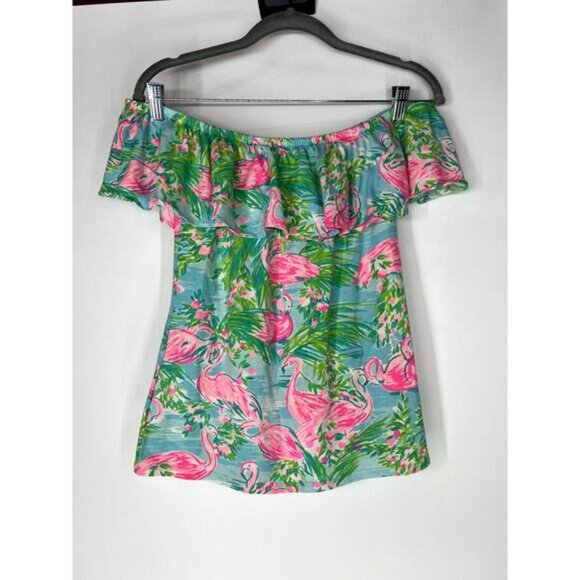 Lilly Pulitzer la fortuna off the shoulder top XS - Picture 1 of 4